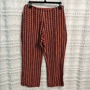 RVCA Red and Orange Wave Pattern Pants